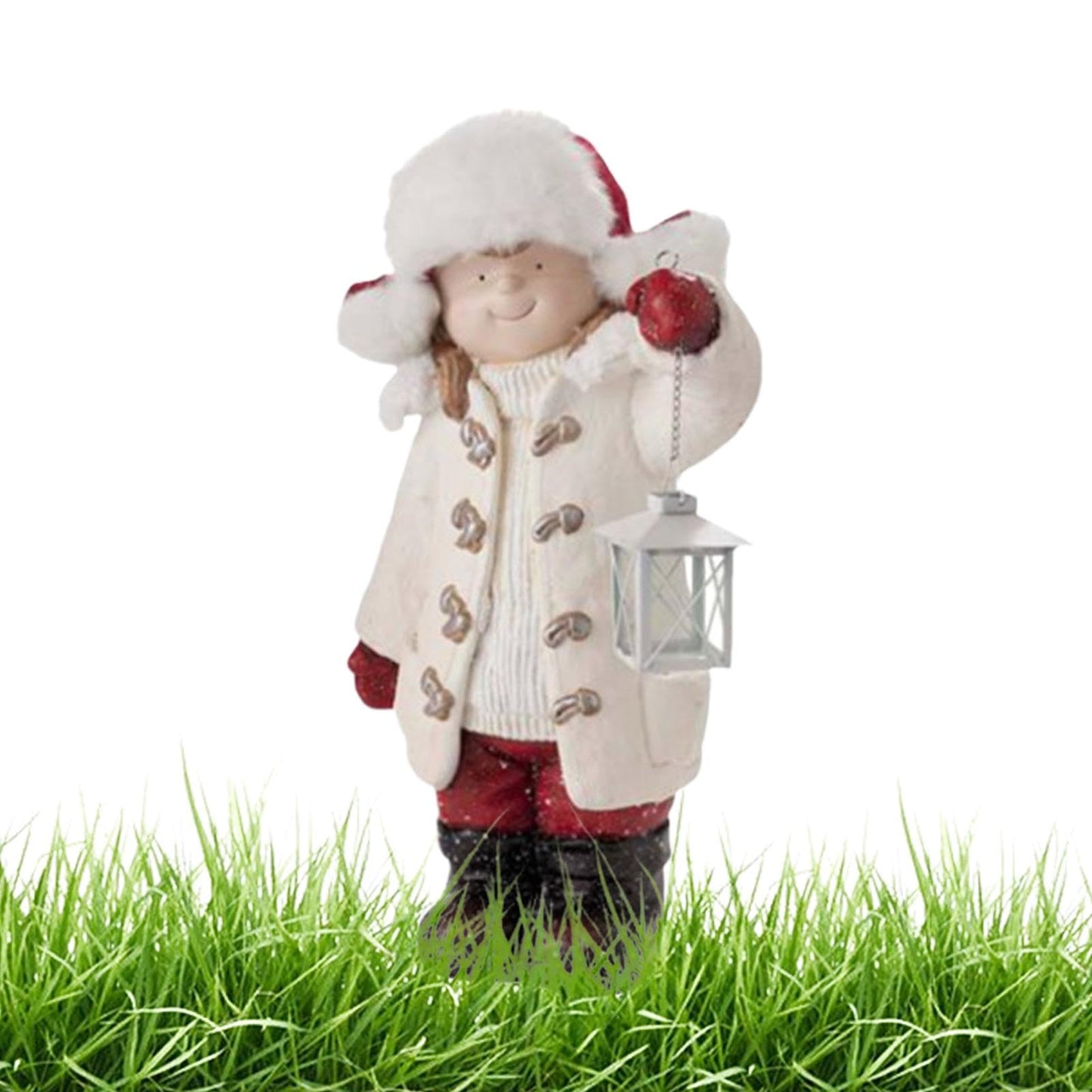 Christmas Lantern Figurine – Festive Kids Holiday Decoration with Lantern Design for Seasonal Displays