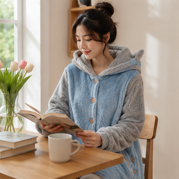 Women's Cat Ear Hoodie - Fleece Pullover Sweatshirt with Cute Print and Plus Size Comfort
