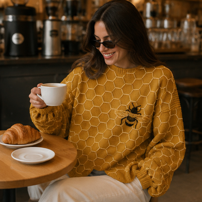 Women’s Cozy Animal Print Sweater – 3D Knit Pullover with Stylish Wildlife Design for Casual Autumn Winter Fashion