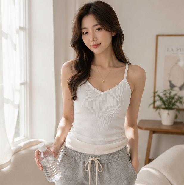 Women's Thermal Underwear Vest - Warm Lace Base Layer Top for Winter Comfort and Everyday Wear