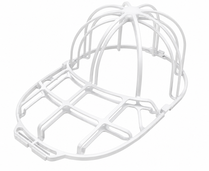 Baseball Cap Washer Cage - Rigid Hat Frame plus Mesh Wash Bag, Holds a Cap's Shape in the Washing Machine or Dishwasher