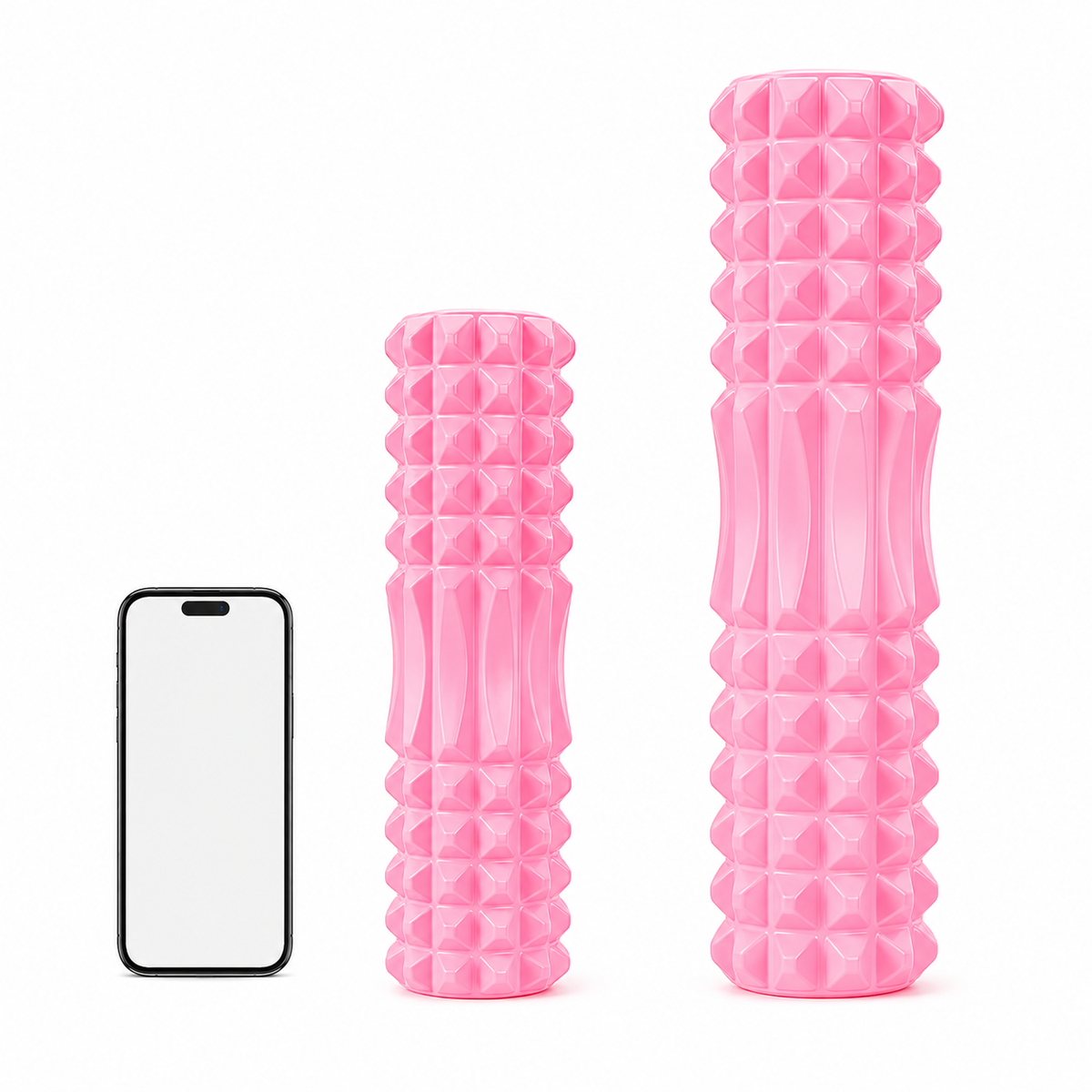 Foam Massage Roller – Hollow High-Density Muscle Recovery Roller for Deep Tissue Massage, Sports Rehabilitation, Yoga, Fitness and Physical Therapy