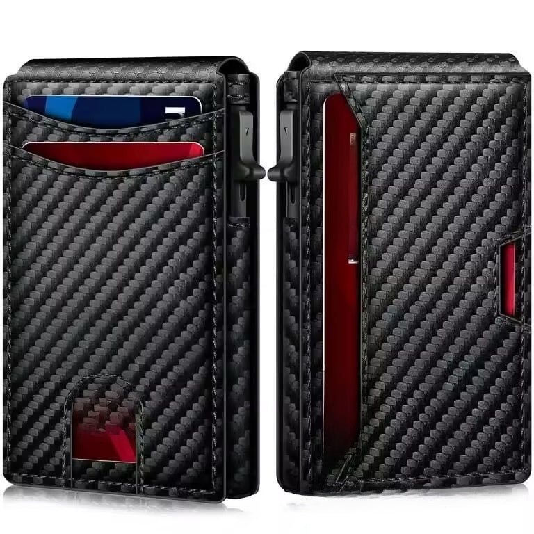 VaultGuard™ Leather RFID Pop-Up Wallet