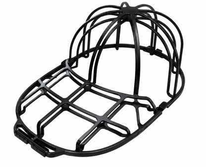 Baseball Cap Washer Cage - Rigid Hat Frame plus Mesh Wash Bag, Holds a Cap's Shape in the Washing Machine or Dishwasher
