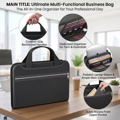 SafeVault™ Fireproof Document Organizer Bag