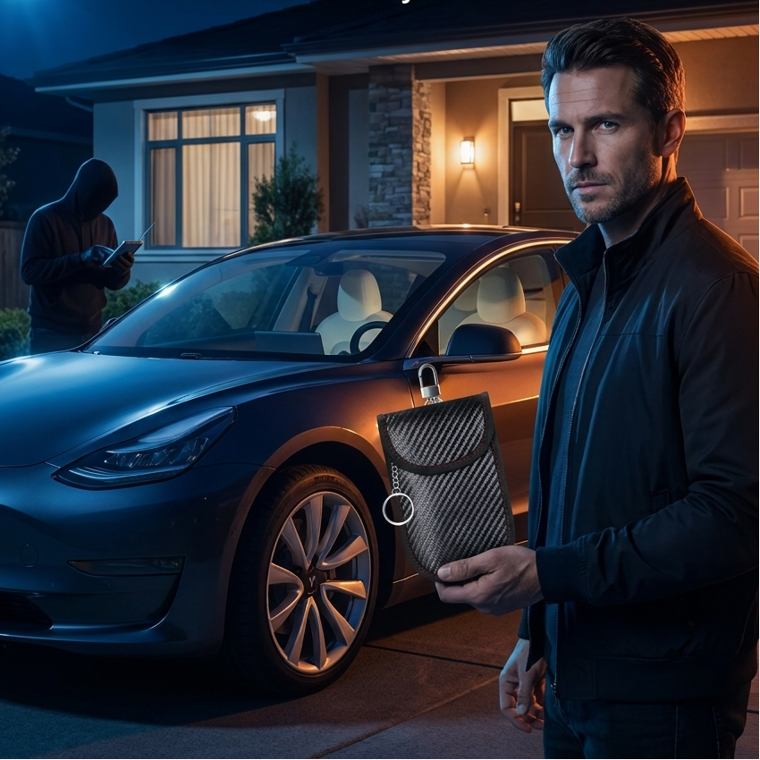 KeyShield Signal-Blocking Faraday Key Pouch