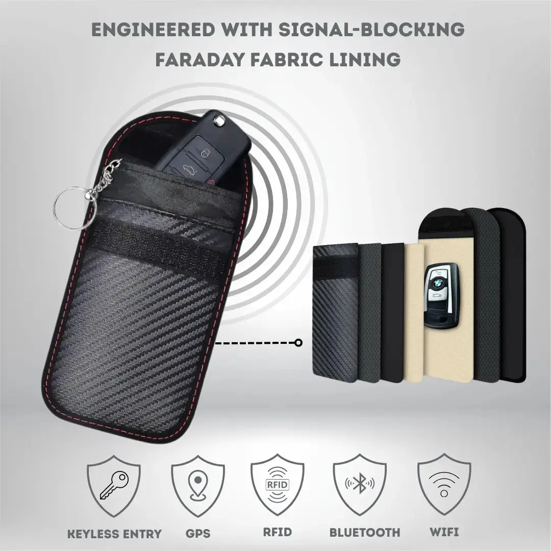 KeyShield Signal-Blocking Faraday Key Pouch