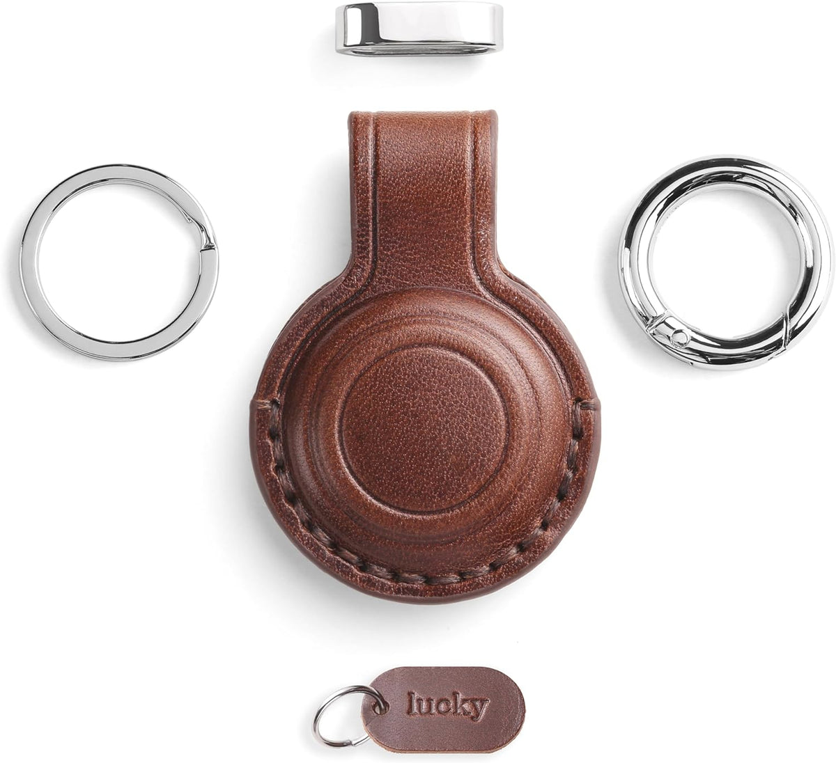Leather AirTag Holder