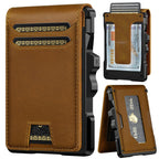 Men’s Slim RFID Leather Wallet with Pop-Up Card Holder