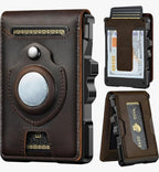 Men’s Slim RFID Leather Wallet with Pop-Up Card Holder