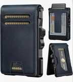 Men’s Slim RFID Leather Wallet with Pop-Up Card Holder