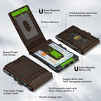 Men’s Slim RFID Leather Wallet with Pop-Up Card Holder