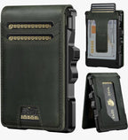 Men’s Slim RFID Leather Wallet with Pop-Up Card Holder