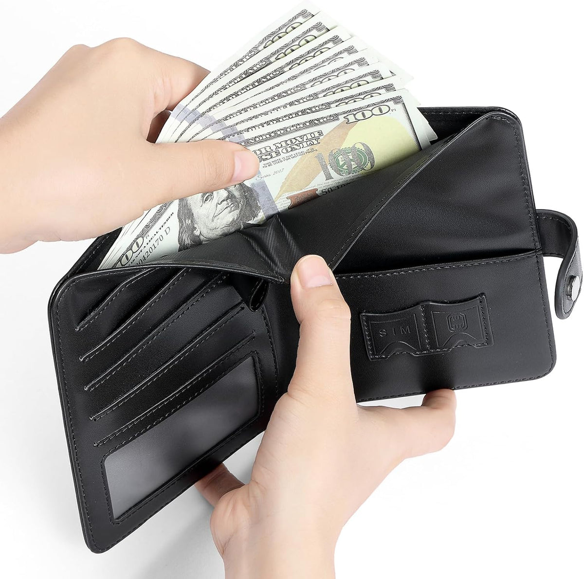 Passport Holder with AirTag RFID Blocking Travel Wallet Cover