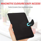 RFID Leather Passport Holder Travel Wallet with Magnetic Closure