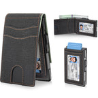 Pop-Up Wallet for Men – RFID Blocking Slim Aluminum Card Holder with Cash Slot