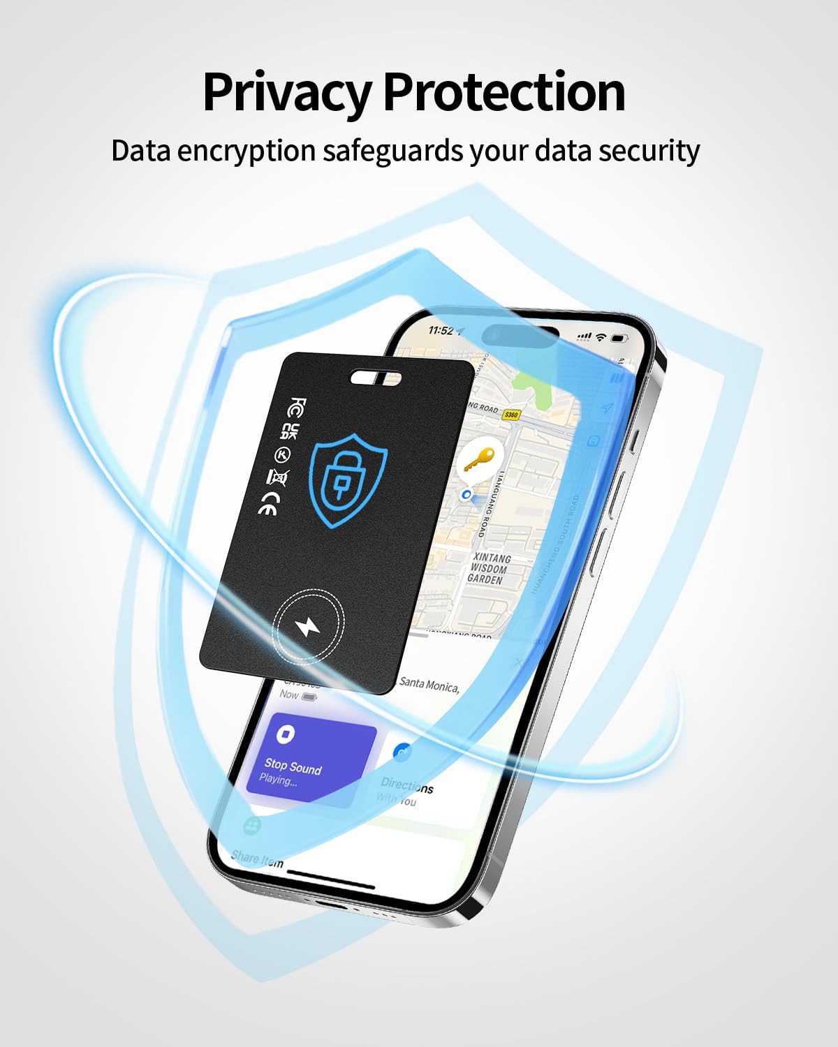Smart Wallet Tracker Card (iOS Only)