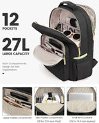 Women’s Laptop Backpack Purse with USB Port – Travel & Work Bag